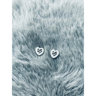 925 Silber Ohrringe mit Zirkonia Herz