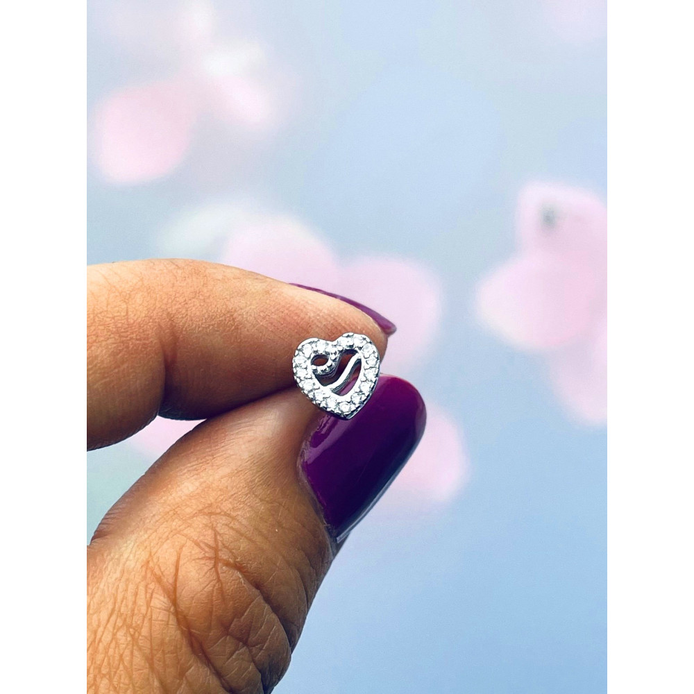 copy of Złote kolczyki przecinki z cyrkoniami