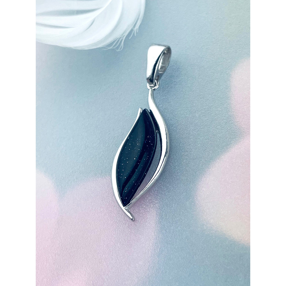 Srebrny wisiorek zawieszka Noc Kairu ognik łezka