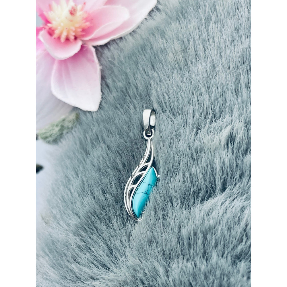 925 Silber Anhänger mit Türkis