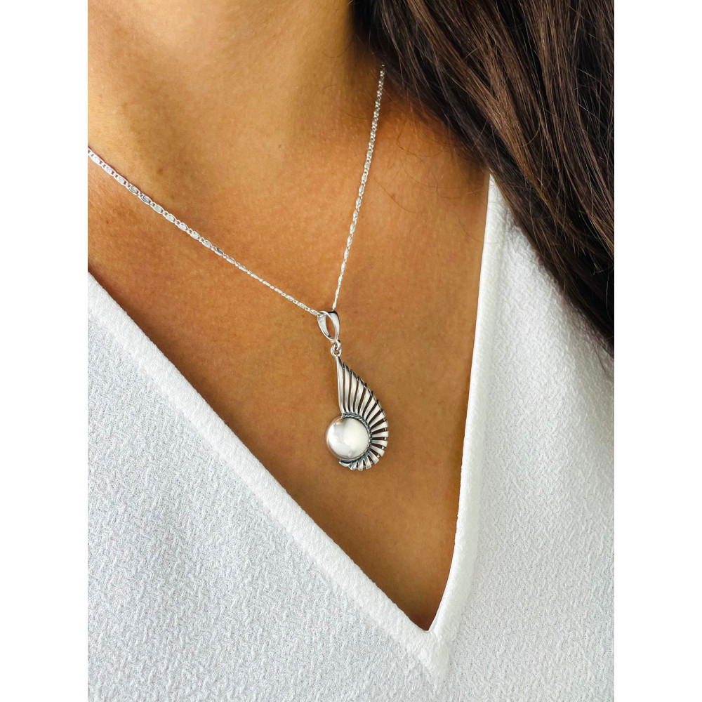 Kugel 925 Silber Damen Medaillon Anhänger