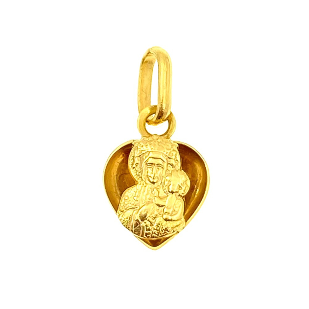 Złoty Medalik Zawieszka Matka Boska Częstochowska