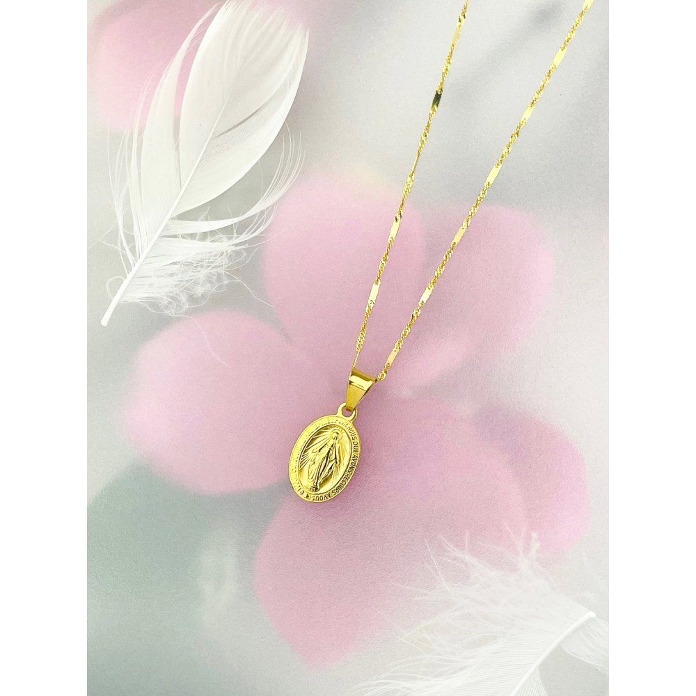 Anhänger Madonna Maria Goldanhänger Erstkommunion 585er 14KT