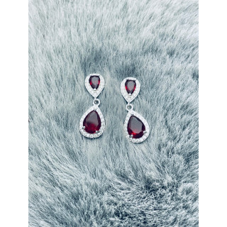 Träne 925 Silber Ohrringe mit Zirkonia