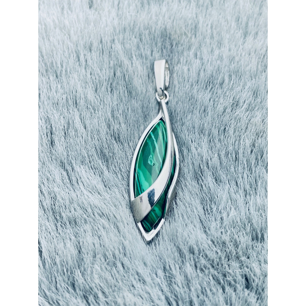 925 Silber Anhänger mit Obsidian