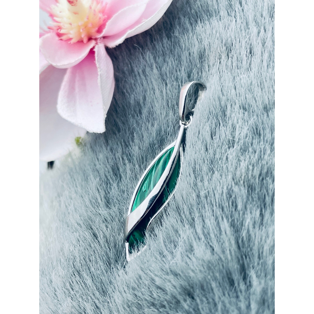 925 Silber Anhänger mit Obsidian