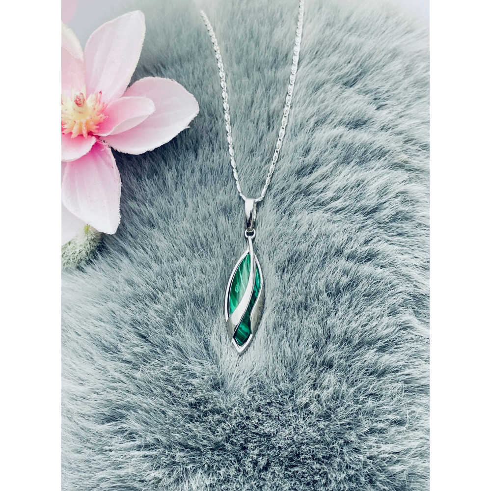 925 Silber Anhänger mit Obsidian