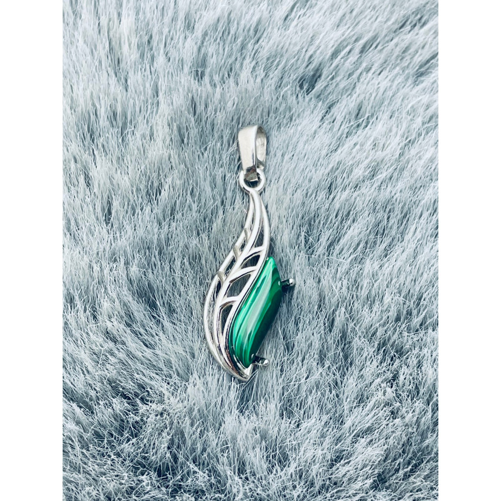 925 Silber Anhänger mit Obsidian