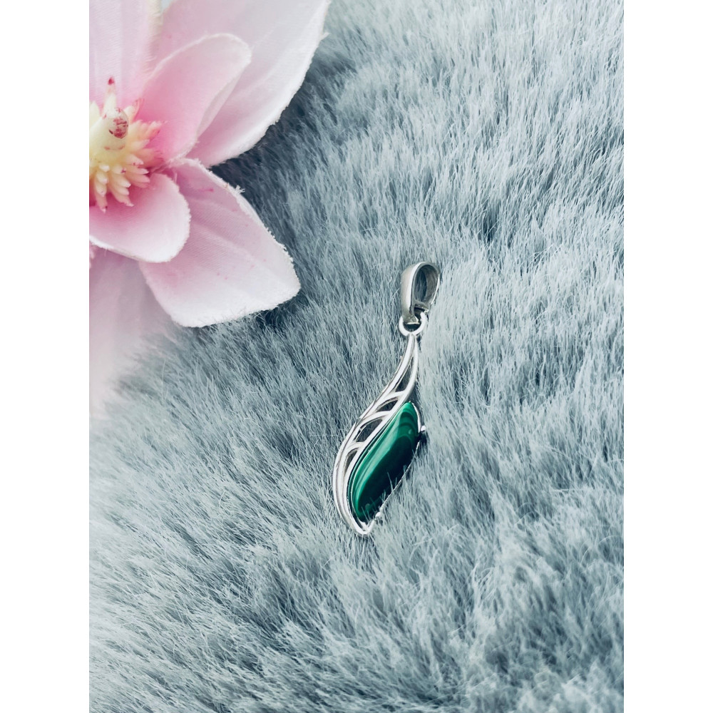 925 Silber Anhänger mit Obsidian