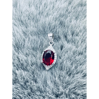 Oval 925 Silber Damen Medaillon Anhänger mit Zirkonia