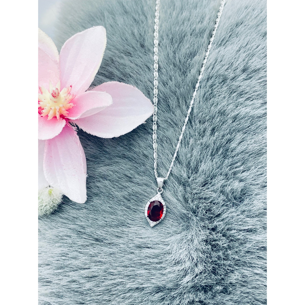 Oval 925 Silber Damen Medaillon Anhänger mit Zirkonia