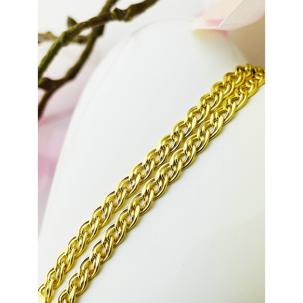 Goldarmband Armband Armkette Nonnakette Doppelpanzerkette Gelbgold 585er 14KT