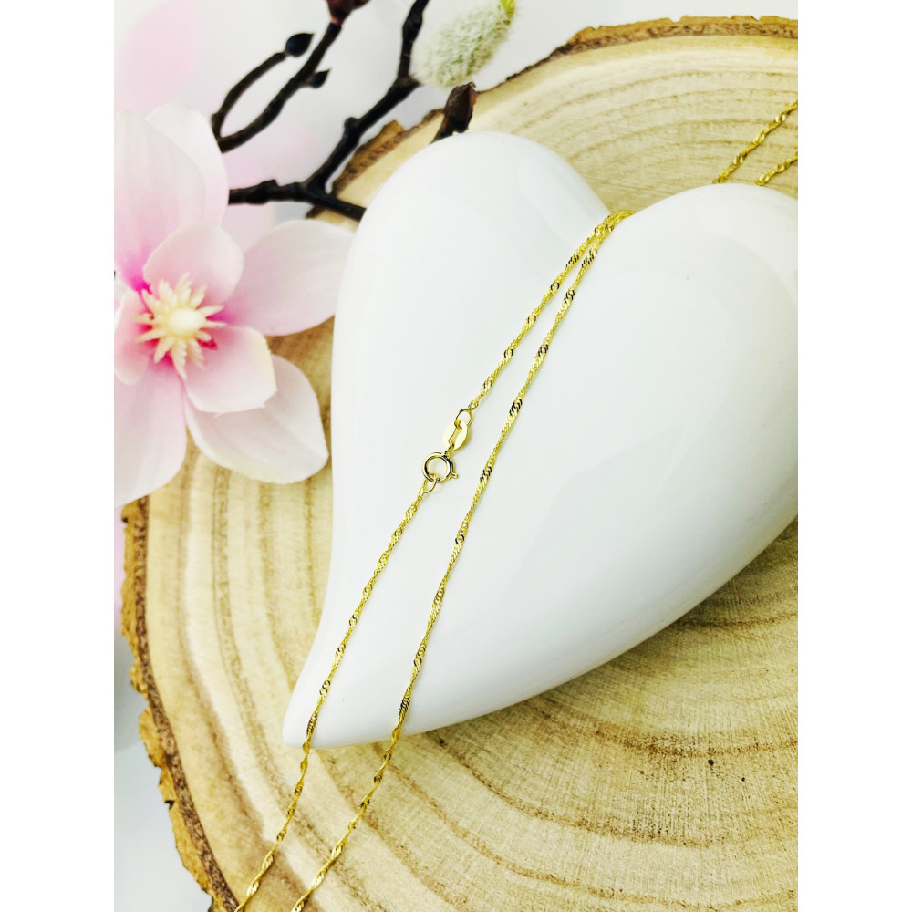 Goldkette Halskette Gelbgold Singapur Magic 585er Gold 14KT