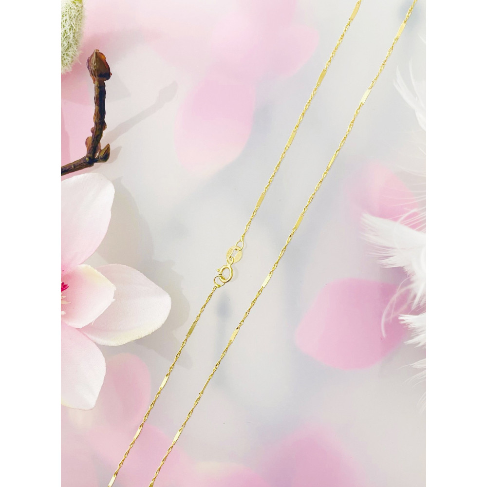 Goldkette Halskette Gelbgold Singapur Magic Platte