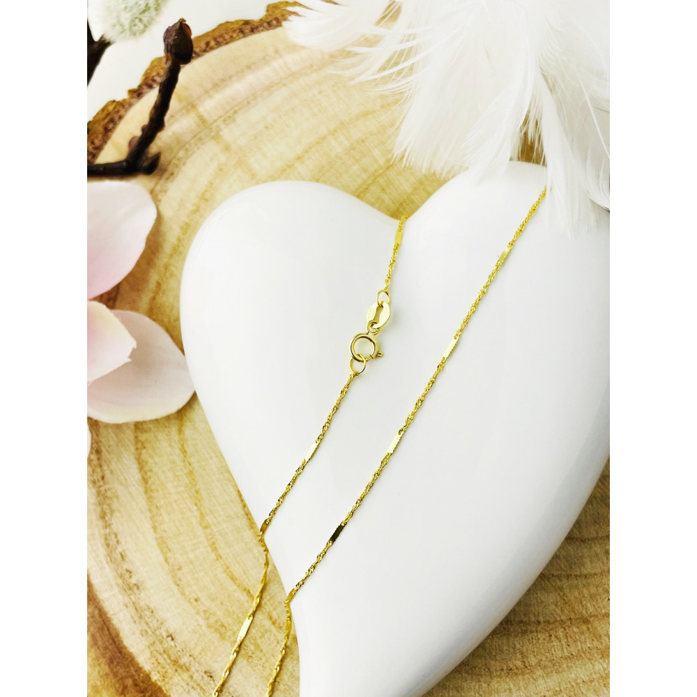 Goldkette Halskette Gelbgold Singapur Magic Platte