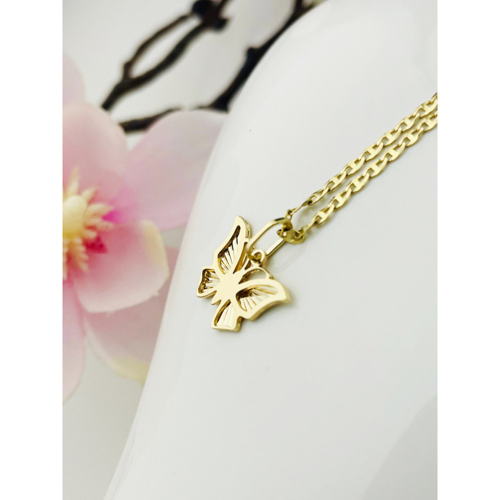 copy of Złoty wisiorek zawieszka rozeta ażurowa