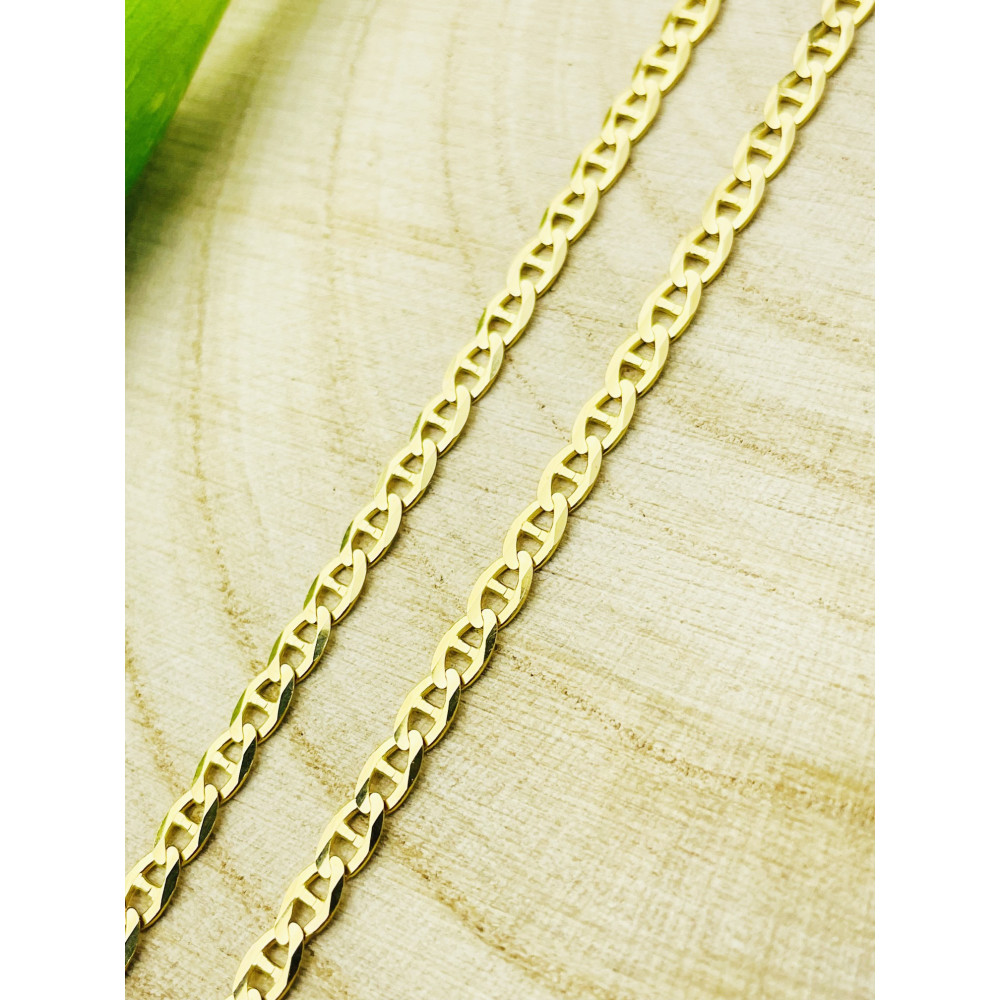 Goldkette Halskette Kette Panzerkette Colier Cuban Gelbgold 585er 14KT