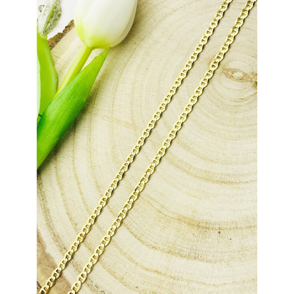 Goldkette Halskette Kette Panzerkette Colier Cuban Gelbgold 585er 14KT