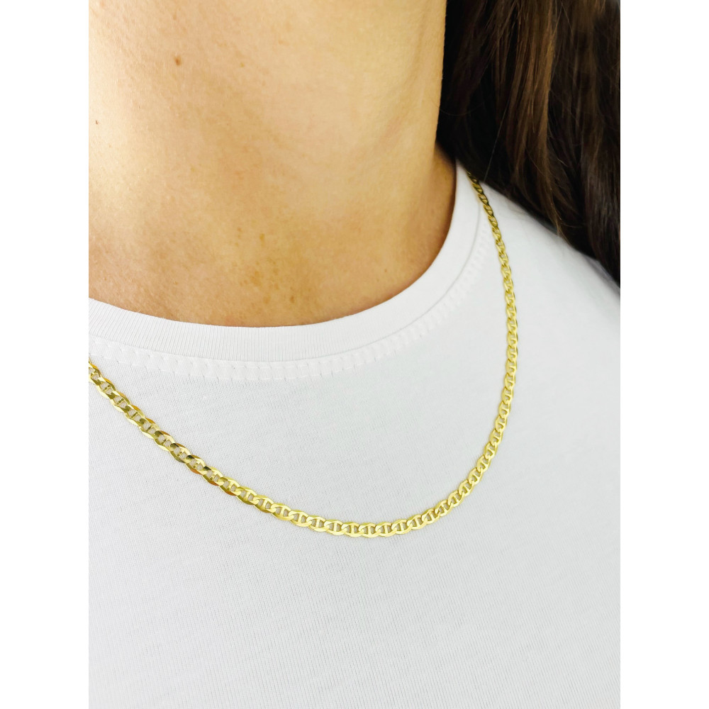 Goldkette Halskette Kette Panzerkette Colier Cuban Gelbgold 585er 14KT