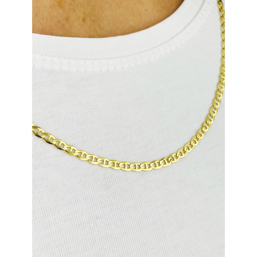 Goldkette Halskette Kette Panzerkette Colier Cuban Gelbgold 585er 14KT