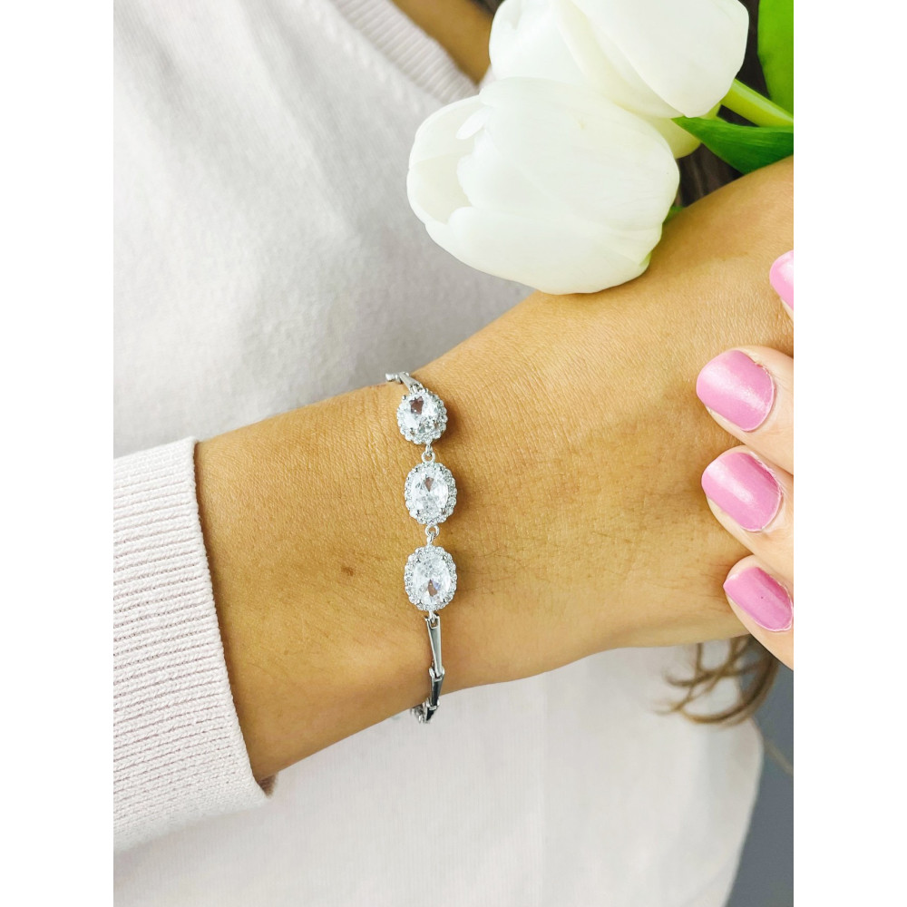 Armband 925 Silber mit Zirkonia Damen Kinder