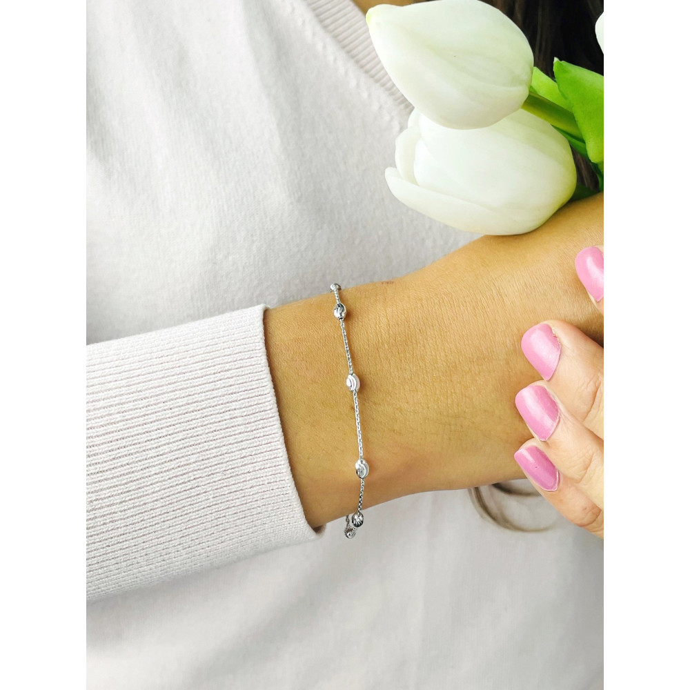 925 Silber mit Kugel Armband