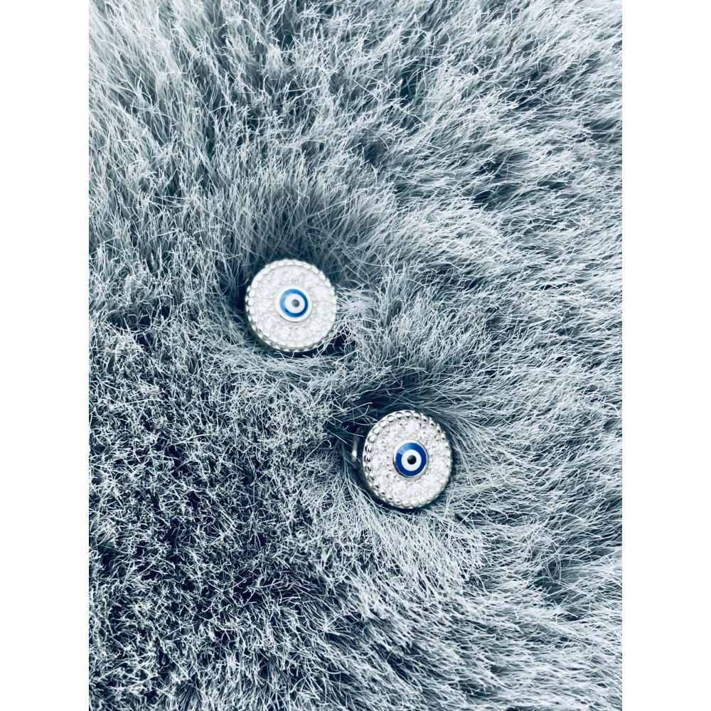 Kreis 925 Silber mit Zirkonia Ohrringe