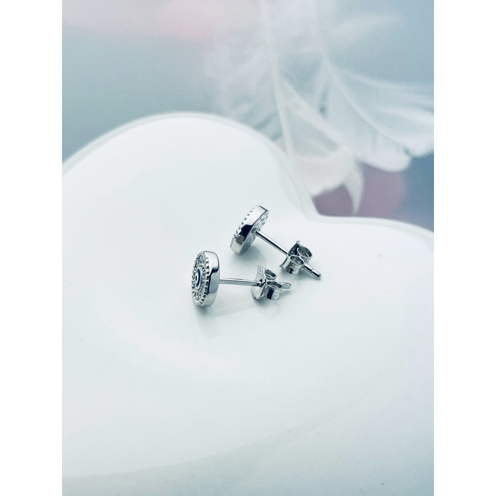 Kreis 925 Silber mit Zirkonia Ohrringe