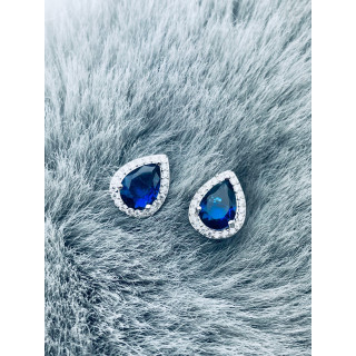 Träne 925 Silber Ohrringe mit Zirkonia