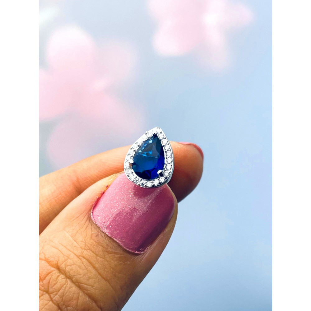 Träne 925 Silber Ohrringe mit Zirkonia