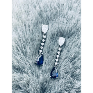 Träne 925 Silber Ohrringe mit Zirkonia