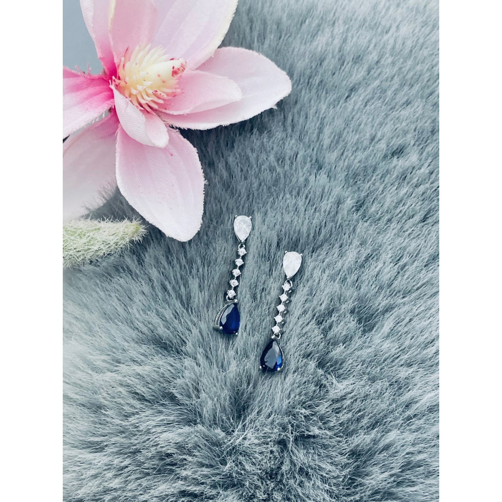 Träne 925 Silber Ohrringe mit Zirkonia