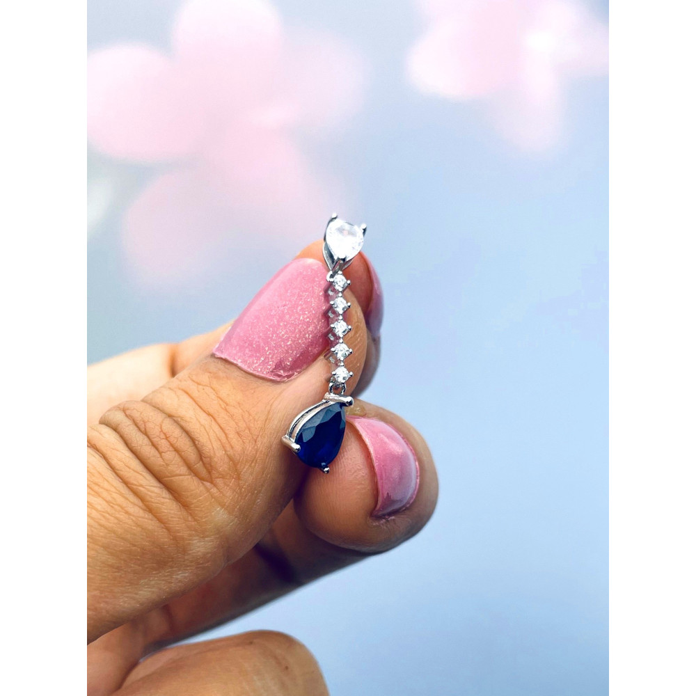 Träne 925 Silber Ohrringe mit Zirkonia