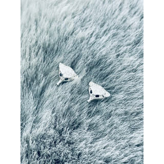 925 Silber Fuchs Ohrringe mit Zirkonia