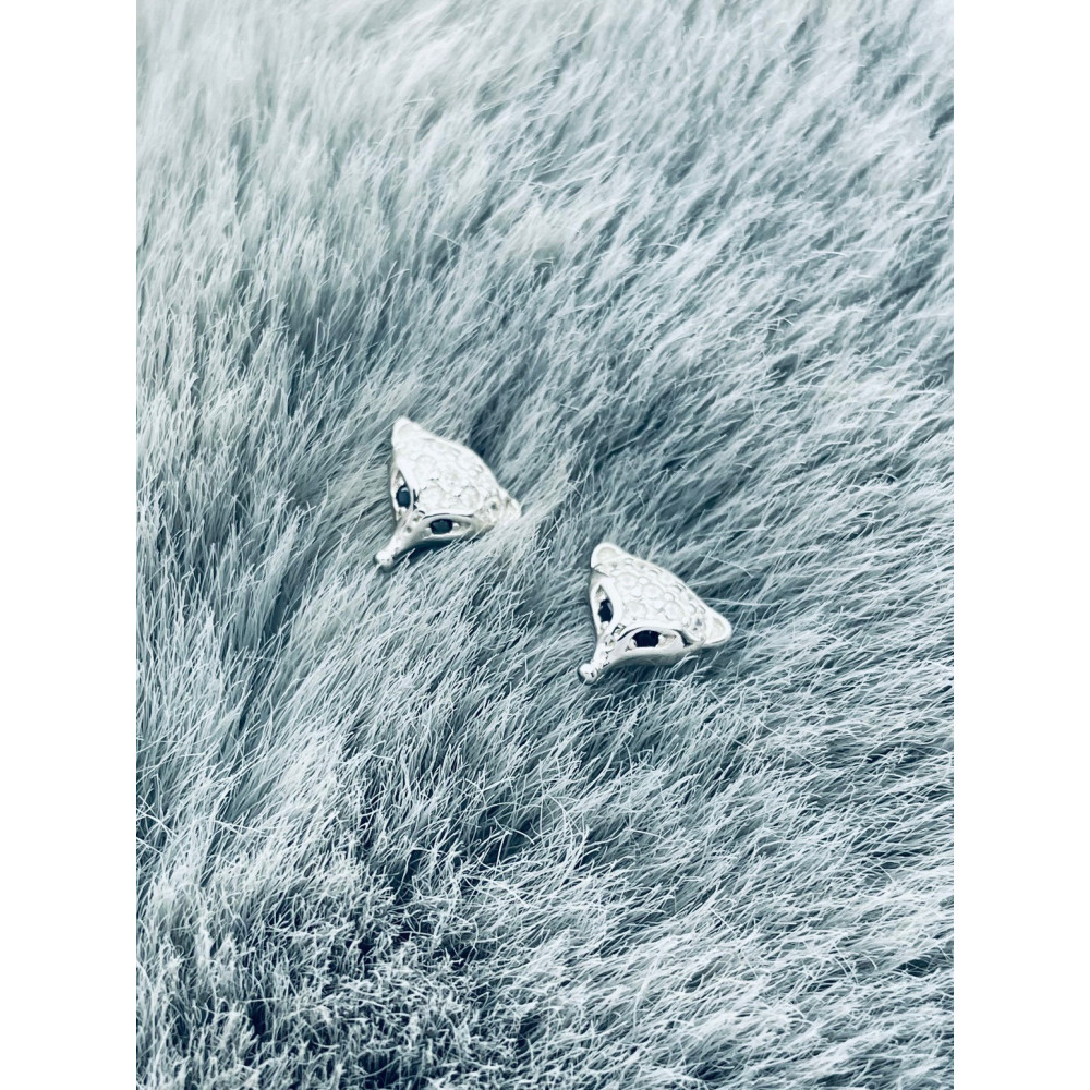 925 Silber Fuchs Ohrringe mit Zirkonia