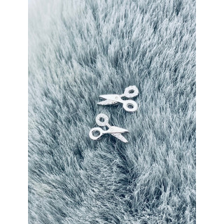 925 Silber Schere Ohrringe mit Zirkonia