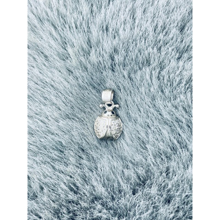 925 Silber Damen Medaillon Anhänger Marienkäfer mit Zirkonia