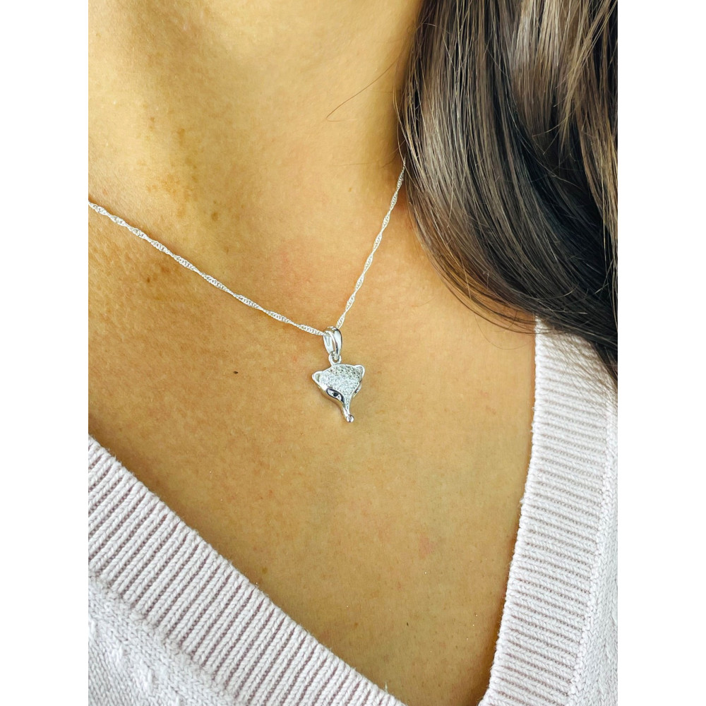 copy of Złoty wisiorek zawieszka rozeta ażurowa