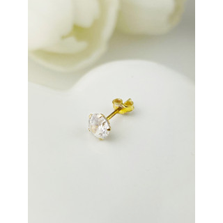 Goldohrring mit Zirkonia ein Ohrring Gold 585er 14KT