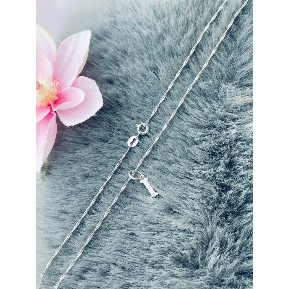 925 Silber Anhänger Buchstabe I Alphabet