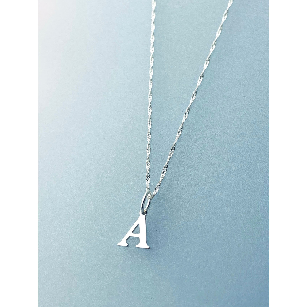 925 Silber Anhänger Buchstabe A Alphabet