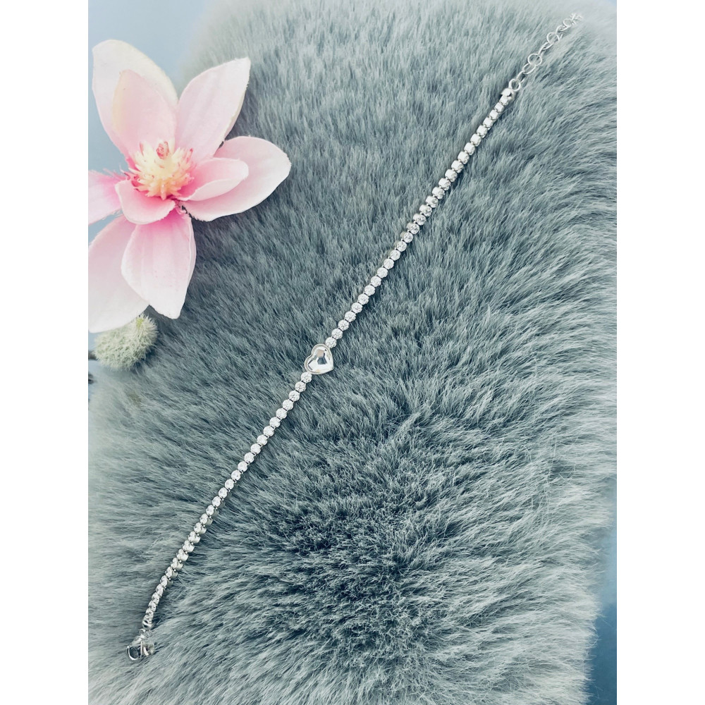 Herz Armband 925 Silber Damen Kinder