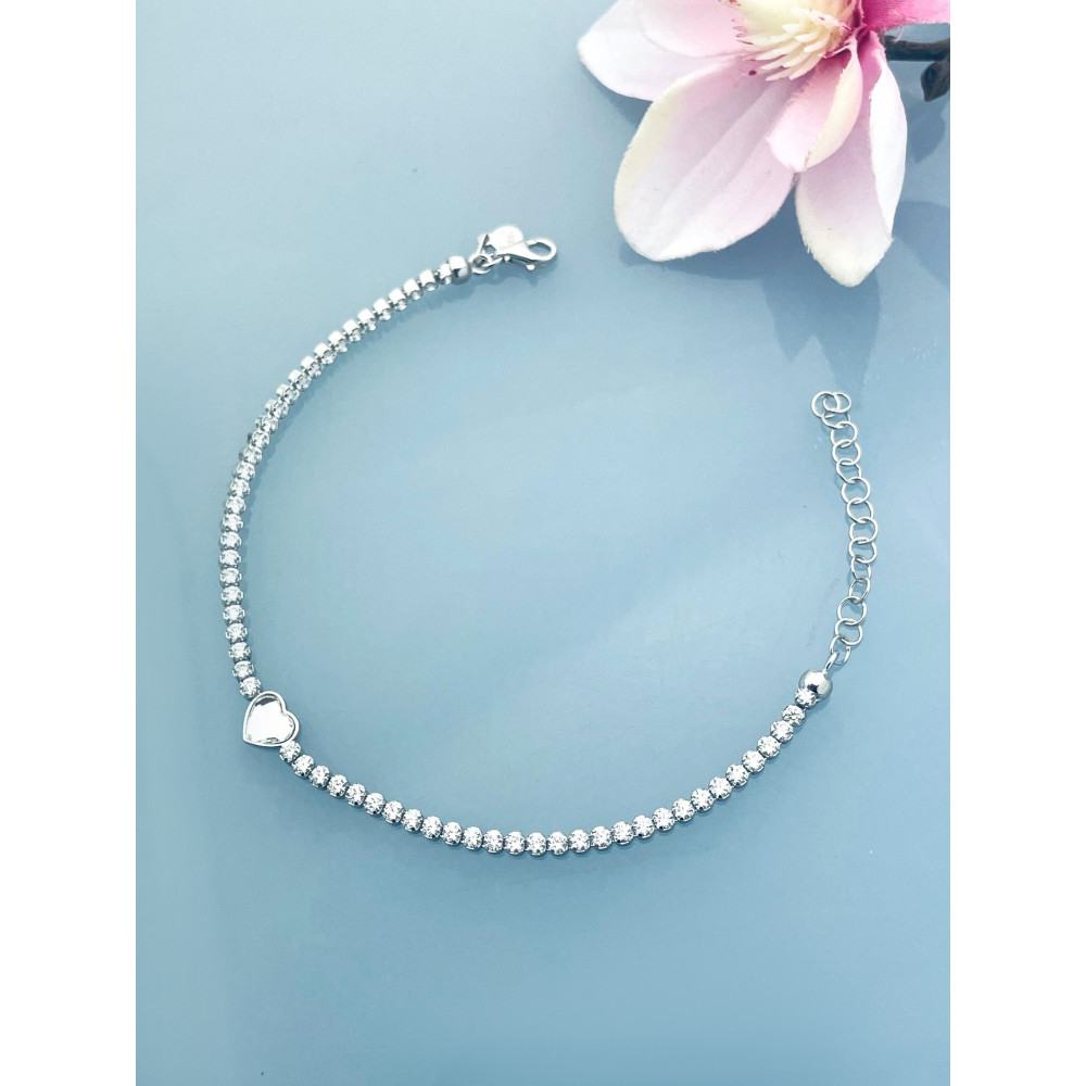 Herz Armband 925 Silber Damen Kinder