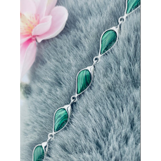 Armband 925 Silber mit Malachit Stein Damen Kinder