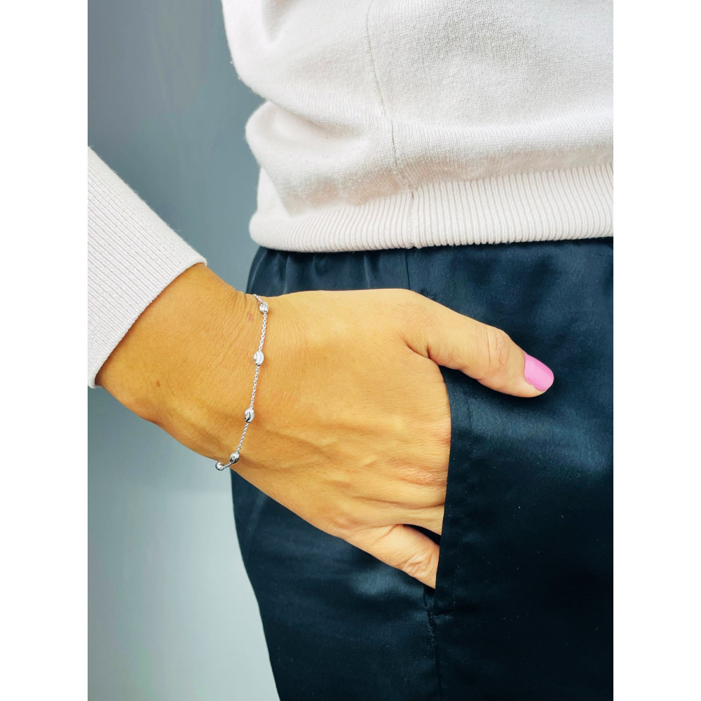 925 Silber mit Kugel Armband