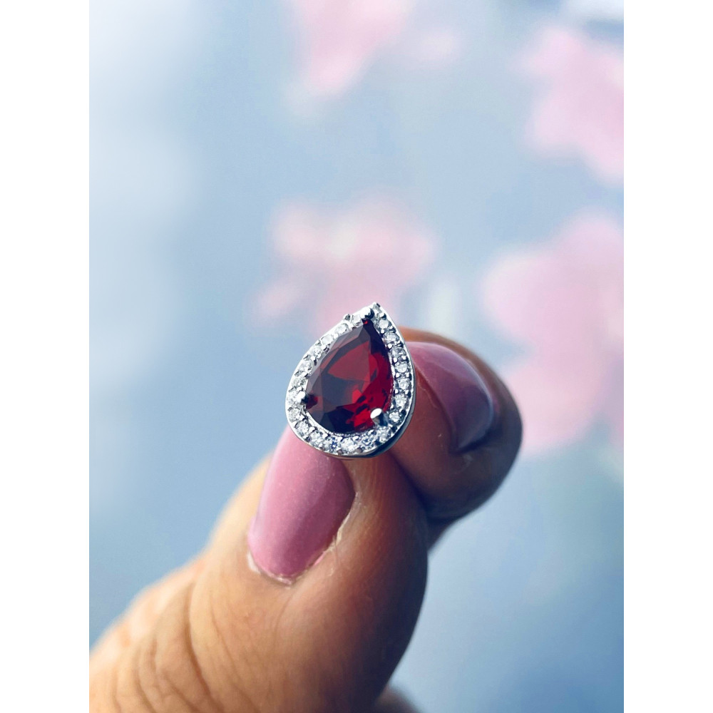 copy of Złote kolczyki przecinki z cyrkoniami