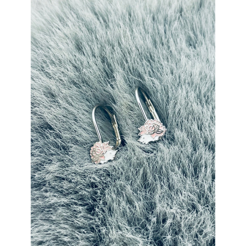 925 Silber Igel Ohrringe