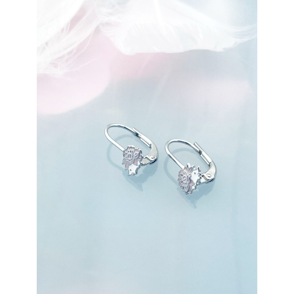 925 Silber Igel Ohrringe