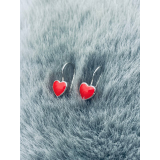 925 Silber Herz Ohrringe