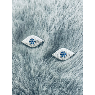 925 Silber Auge Ohrringe mit Zirkonia